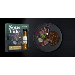 Sous vide dámszarvas comb Erdei gombamártással - 200 g hús + 100 ml szósz