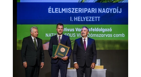 Sous Vide termékünk OMÉK Élelmiszeripari Nagydíjat nyert