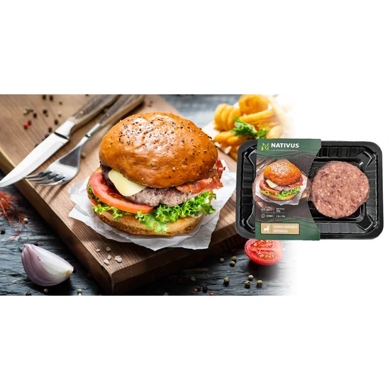 Szarvas hamburger húspogácsa - 2 x 150 g (300 g)